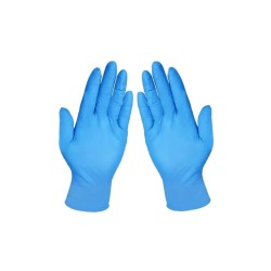 Guanti in nitrile non talcati blu