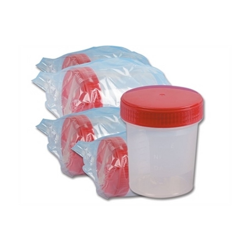 CONTENITORE URINE 120ml cam.b ISO8 250PZ
