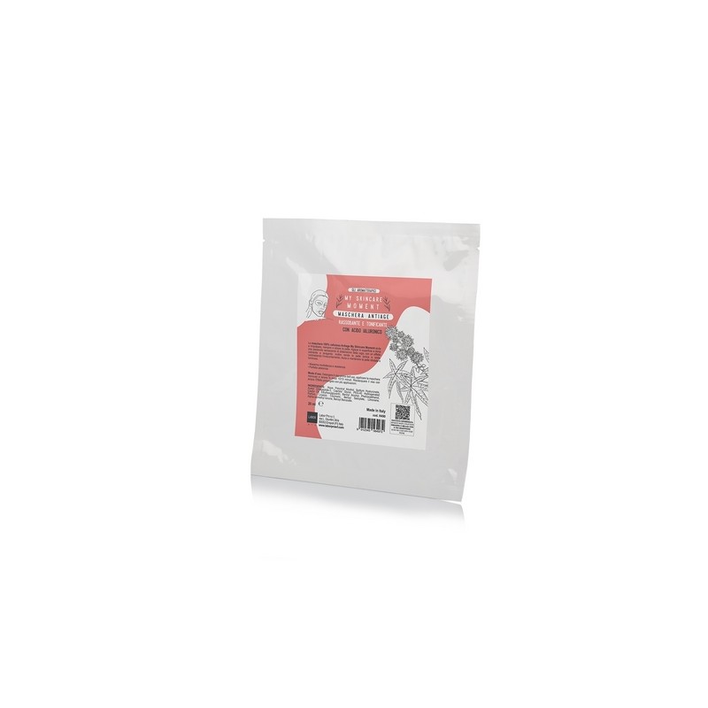 Maschera viso antiage con acido ialuroni