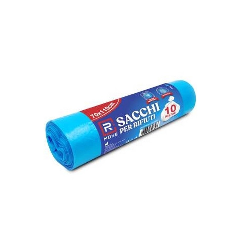 Sacchi Rifiuti 70x110cm BLU  10PZ