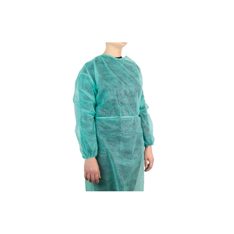 Camice Mon Visitatore In Tnt verde 10pz