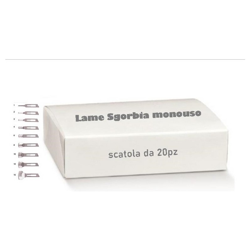 Lame a sgorbia 20 pezzi - misura 5