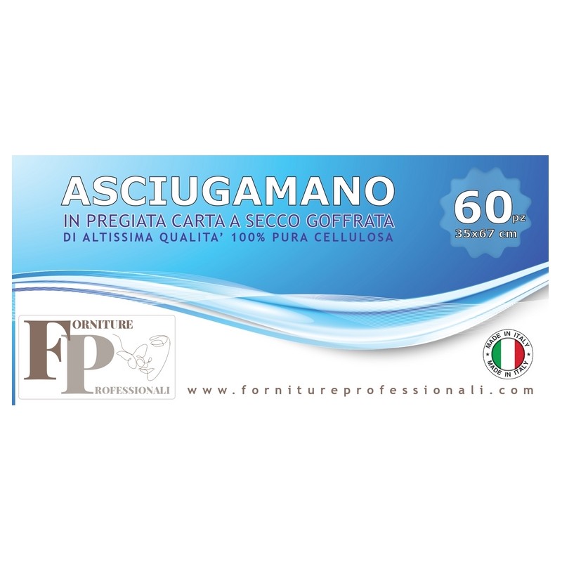 Asciugamano FP carta a secco 35X67- 60pz