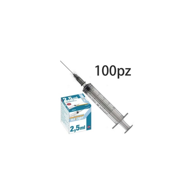 Siringa con ago 21X38-2,5ml Cent.(100pz)
