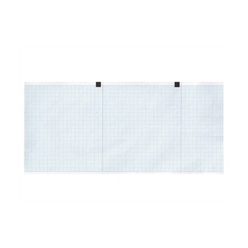 Carta termica ECG 120x18-griglia blu